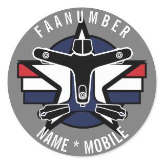 Your input Drone Sticker with CREATIVE DRONE logo