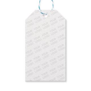 Your Logo Automatically Lightened & Repeating Gift Tags