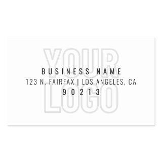 Your Logo Automatically Lighter For Background  Rectangular Sticker