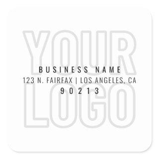 Your Logo Automatically Lighter For Background  Square Sticker