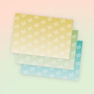 Your Logo Automatically Tiled | Editable Colors  Sheets