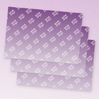 Your Logo Automatically Tiled | Editable Purple  Sheets