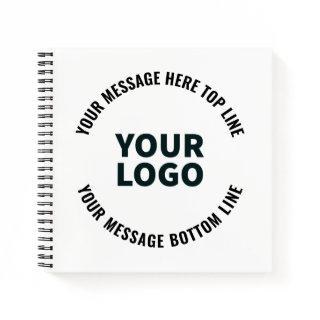 Your Logo Design or Image | Bold Editable Text Notebook