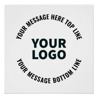 Your Logo Design or Image | Bold Editable Text Poster