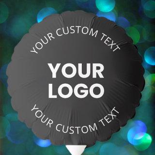 Your Logo & Editable Circular Text Balloon