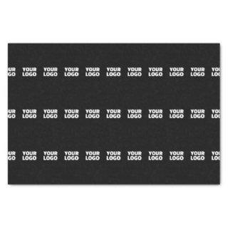 Your Logo | Horizontally Tiled Stripe Pattern  Tissue Paper