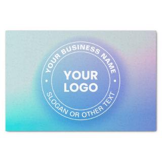 Your Logo | Modern Fading Color Ombre & White Text Tissue Paper