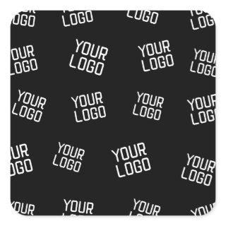 Your Logo or Image | Randomized Looking Template Square Sticker