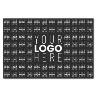 Your Logo or Image Tiled Pattern Large Center Logo Tissue Paper
