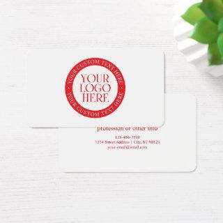 Your Logo or other Image | Christmas White & Red