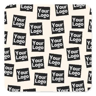 Your Logo/other Uploaded Image | Random Placement Square Sticker