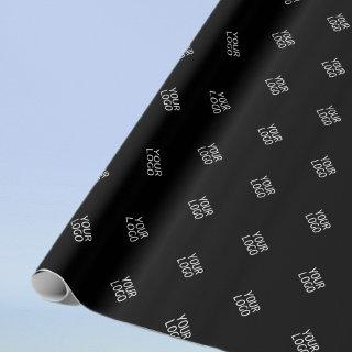 Your Logo Simple Repeating Logo Pattern | Black