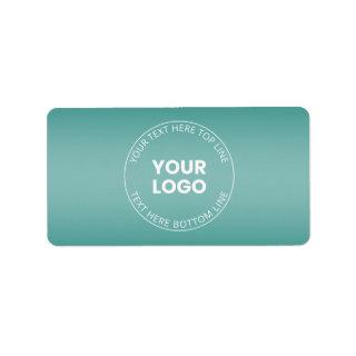Your Logo w/Editable Any Color Gradient  Label