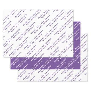 Your Message Pattern All-over Print Purple/White   Sheets