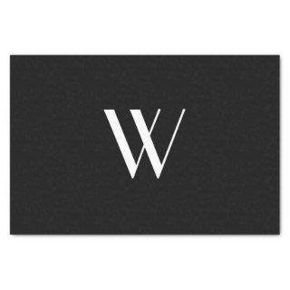 Your monogram in black&white    tissue paper