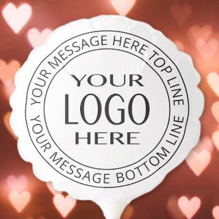 Your Own Logo & Customizable Circular Text Balloon