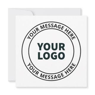 Your Uploaded Logo + Editable Circular Text