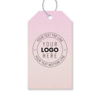 Your Uploaded Logo | Editable Circular Text  Gift Tags