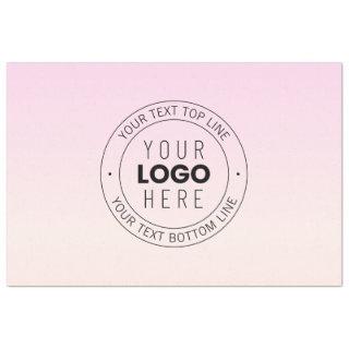 Your Uploaded Logo | Editable Circular Text  Tissue Paper