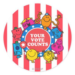 Your Vote Counts! Classic Round Sticker