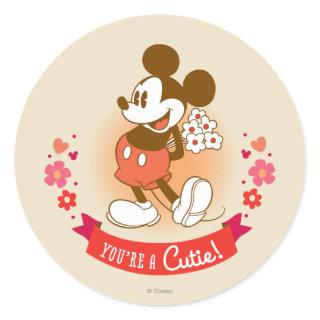 You're a Cutie! Classic Round Sticker