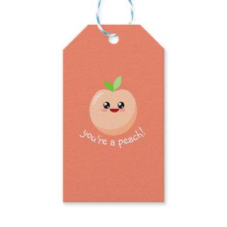 You're a peach! gift tags