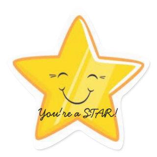 YOU'RE A STAR!!! STAR STICKER