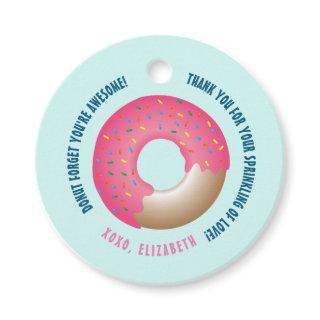 You're awesome Donut Thank You Baby Sprinkle Party Favor Tags