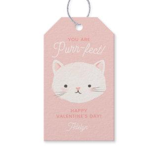 You're Purrfect Kitty Cat Classroom Valentine Day Gift Tags