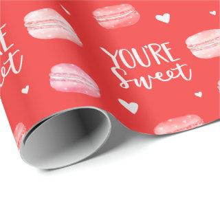 You're Sweet Happy Valentine's Day Macaron Cookies