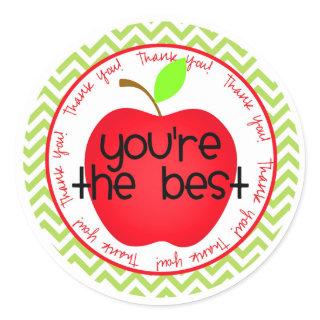You're The Best Classic Round Sticker