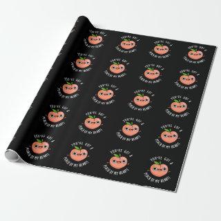 You've Got A Peach Of My Heart Fruit Pun Dark BG
