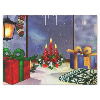 Yule Time Reflections HOLIDAY Tissue Paper