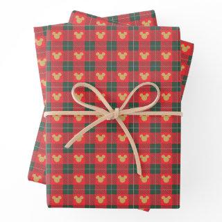 Yuletide Joy | Mickey Christmas Plaid Pattern  Sheets