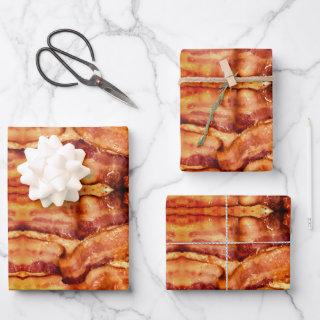 Yum Bacon  Flat Sheet Set of 3