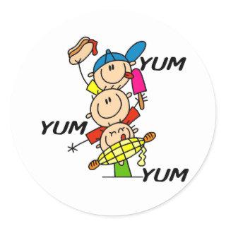 Yum Yum Summer Classic Round Sticker