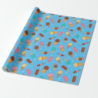 Yummy Ice Cream Pattern | Blue