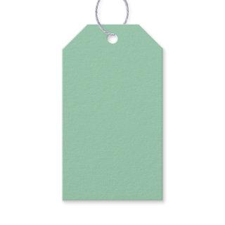 Yummy Mint Green Solid Color Gift Tags