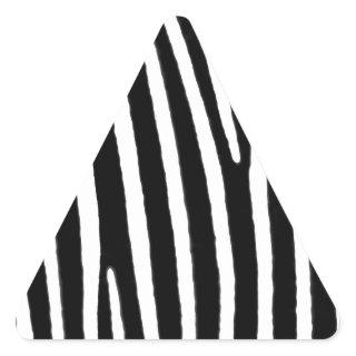 Zebra animal print triangle sticker
