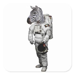 Zebra Astronaut Sticker