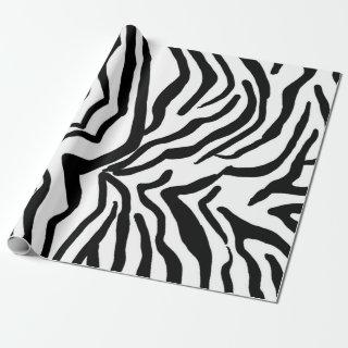 Zebra Black And White Hide Fur Pattern