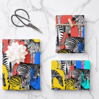 Zebra,colorful pop art,abstract,animals           sheets