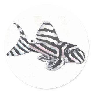 Zebra Pleco L46 Catfish Sticker