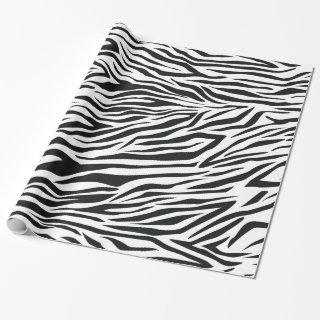 Zebra Print Stripes Black and White Animal Pattern