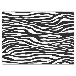 Zebra Print, Zebra Stripes, Black And White Tissue Paper