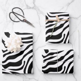 Zebra Stripes Black And White Wild Animal Print  Sheets