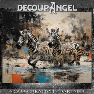 Zebra Wild Spirit - Decoupage -  Tissue Paper