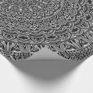 Zen Black and white Mandala