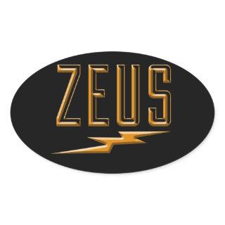 Zeus Oval Sticker