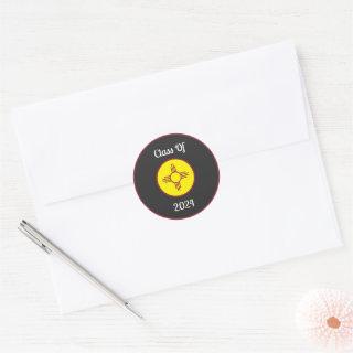 Zia Sun Classic Round Sticker